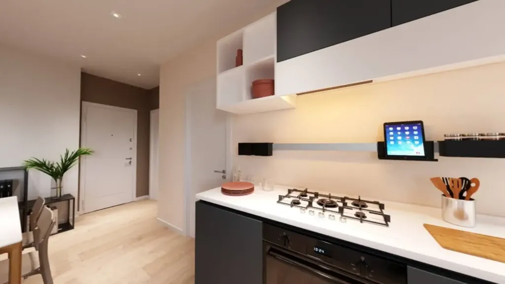 Köök - Rustic-Style Flat with Views in Florence