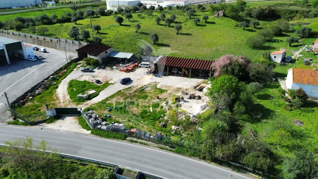 Aerial - Commercial Warehouse with Land in São Pedro