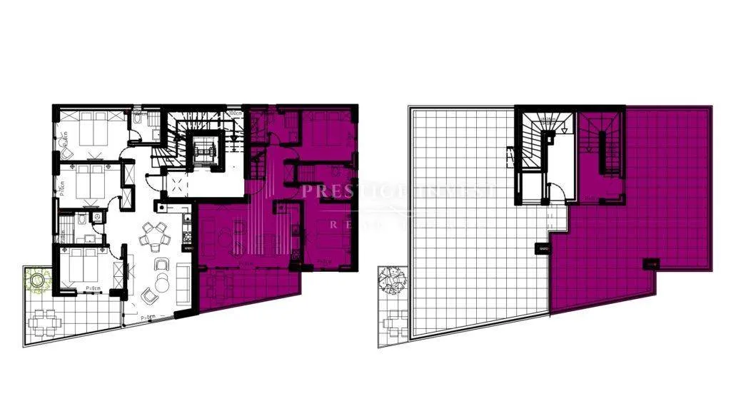 Floor Plan - Modern Apartment with Sea View in Sukošan
