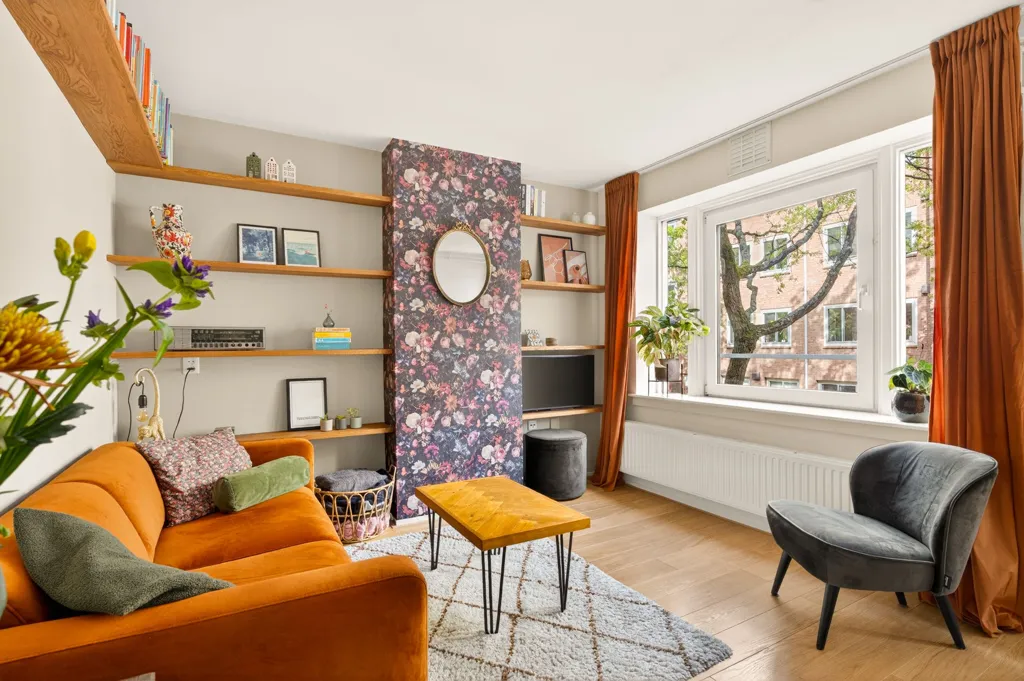Séjour - Charming Apartment with Balcony in Transvaalbuurt