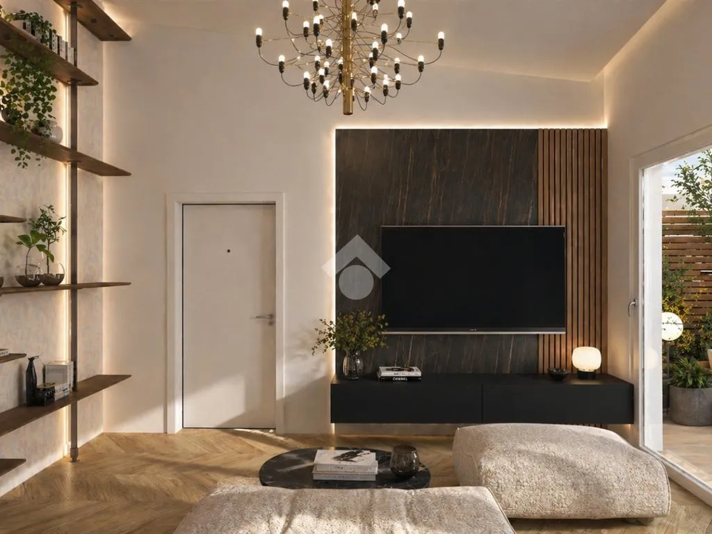 Living Room - Contemporary Villa with Private Garden in Parma