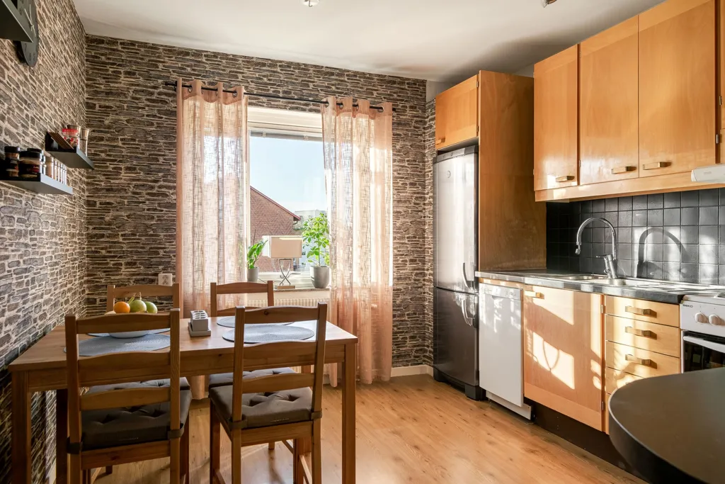 Köök - Apartment with Balcony in Linköping