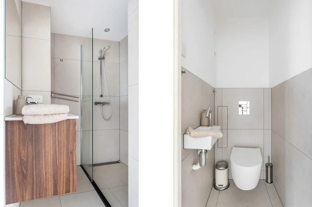 Salles de bain - Penthouse with West Balcony in Blijdorp