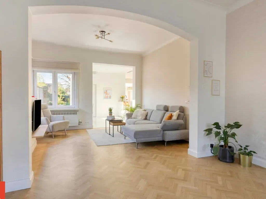 Living Room - Contemporary House with Solar Features in Sint-Amands