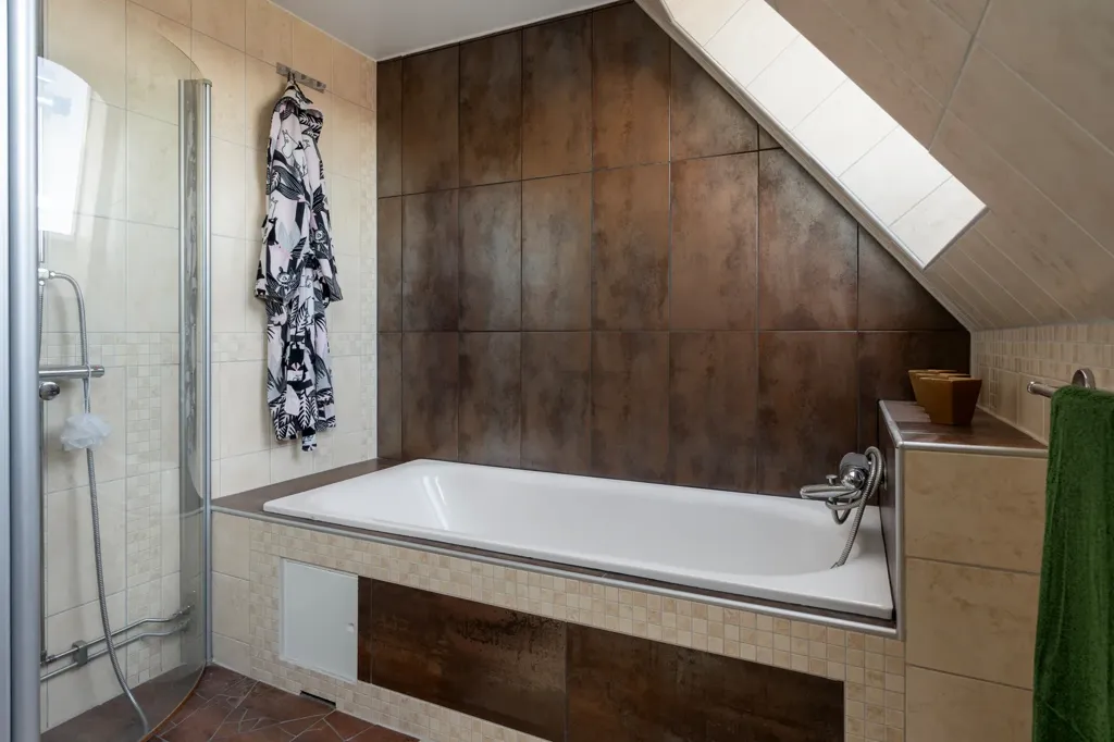 Bathrooms - Stonework Villa with Pool in Skegrie