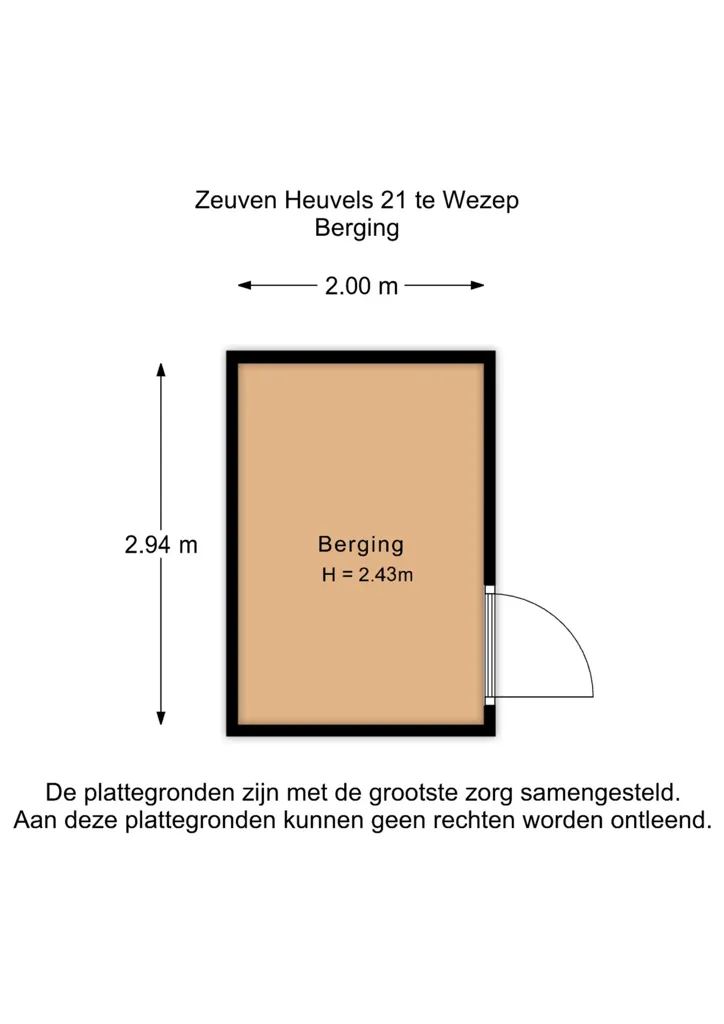 3-toaline korter asukohas Wezep