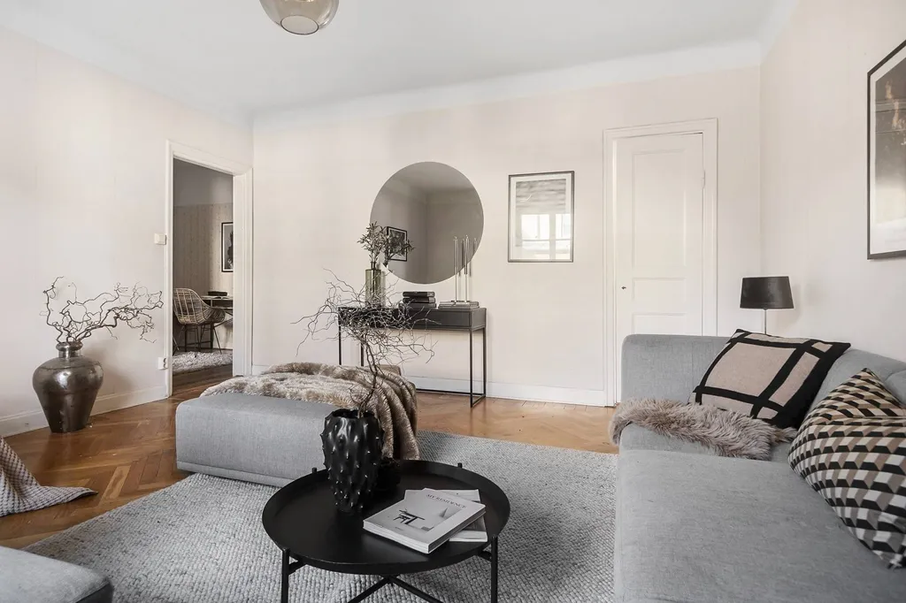 Living Room - 1930s Charm Flat in Haga Norra, Solna