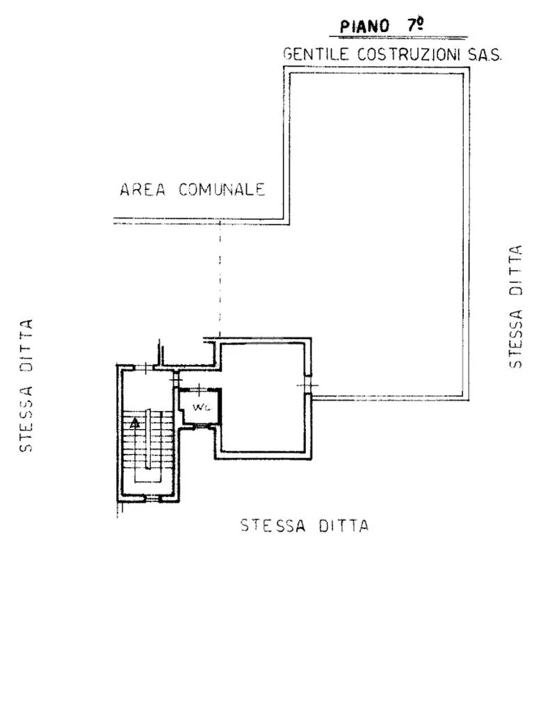 Plan - Attic with Terrace in Trapani