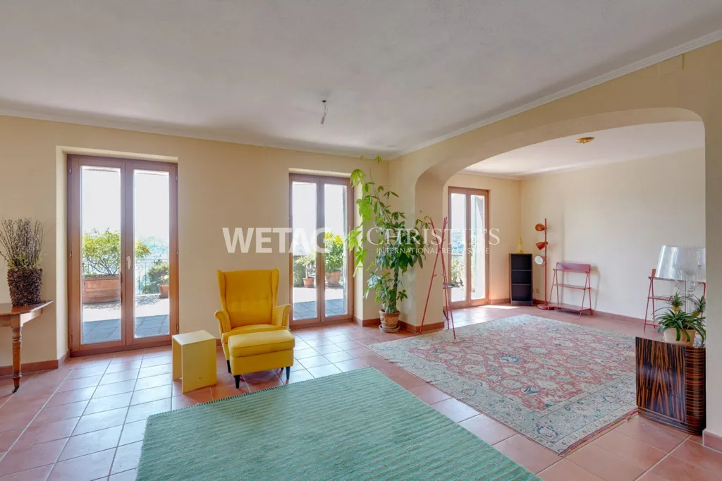 Soggiorno - Lake View Apartment with Pool in Ruvigliana