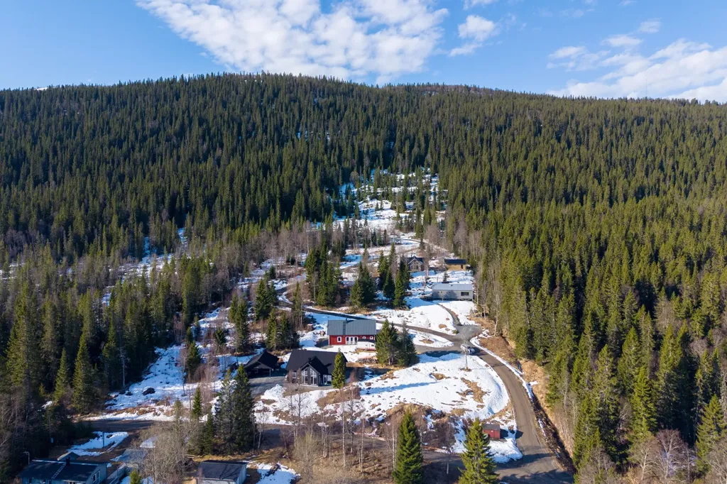 Õhuvaade - Plot with Lake View in Huså, Åre