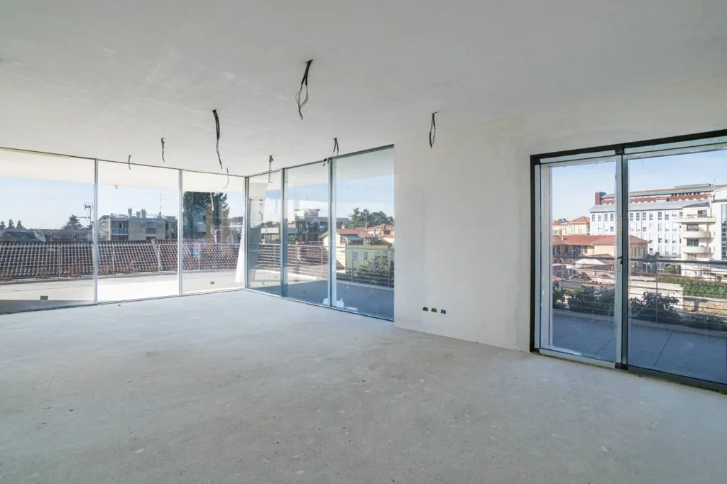 Living Room - Luxury Flat with Terrace in Busto Arsizio
