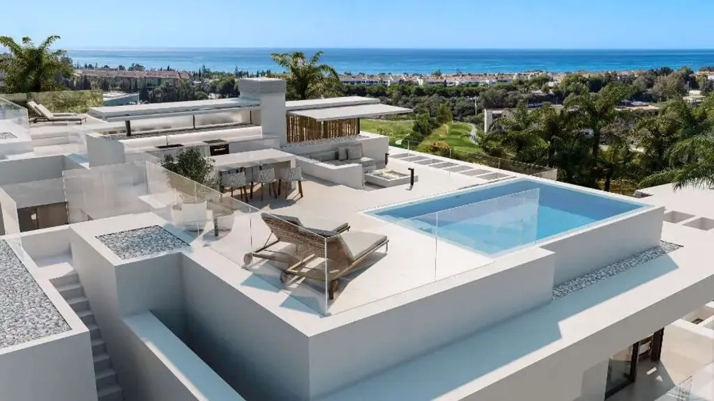 Aerial - Luxury Penthouse with Mountain View in Marbella