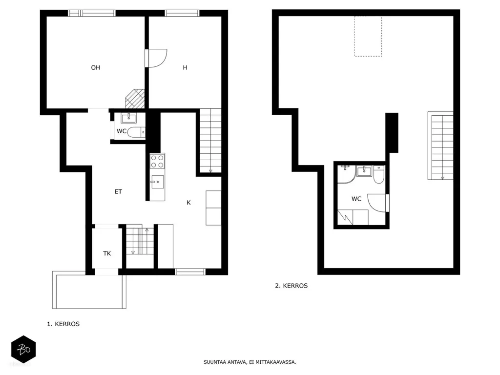 Planimetria - End-Unit Cottage with Garden in Quiet Lane