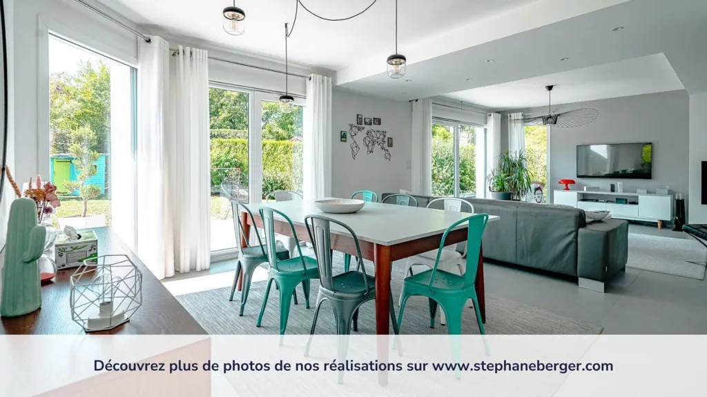 Dining Room - Contemporary House with Valley View in Fellering