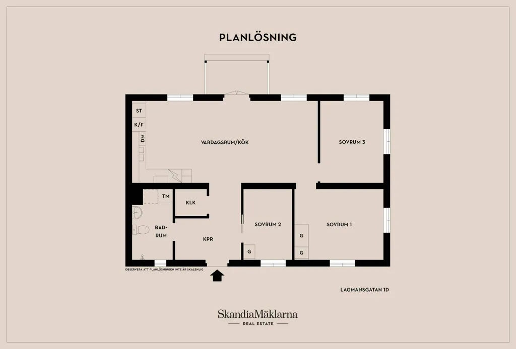 Planimetria - Apartment with Balcony in Eskilstuna
