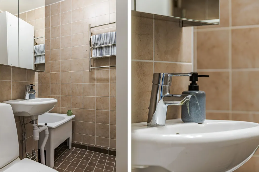 Salles de bain - Renovated Apartment with Balcony in Östermalm