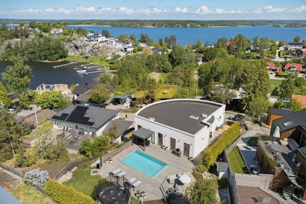 Vue aérienne - Pål Ross Villa with Panoramic View in Ekerö