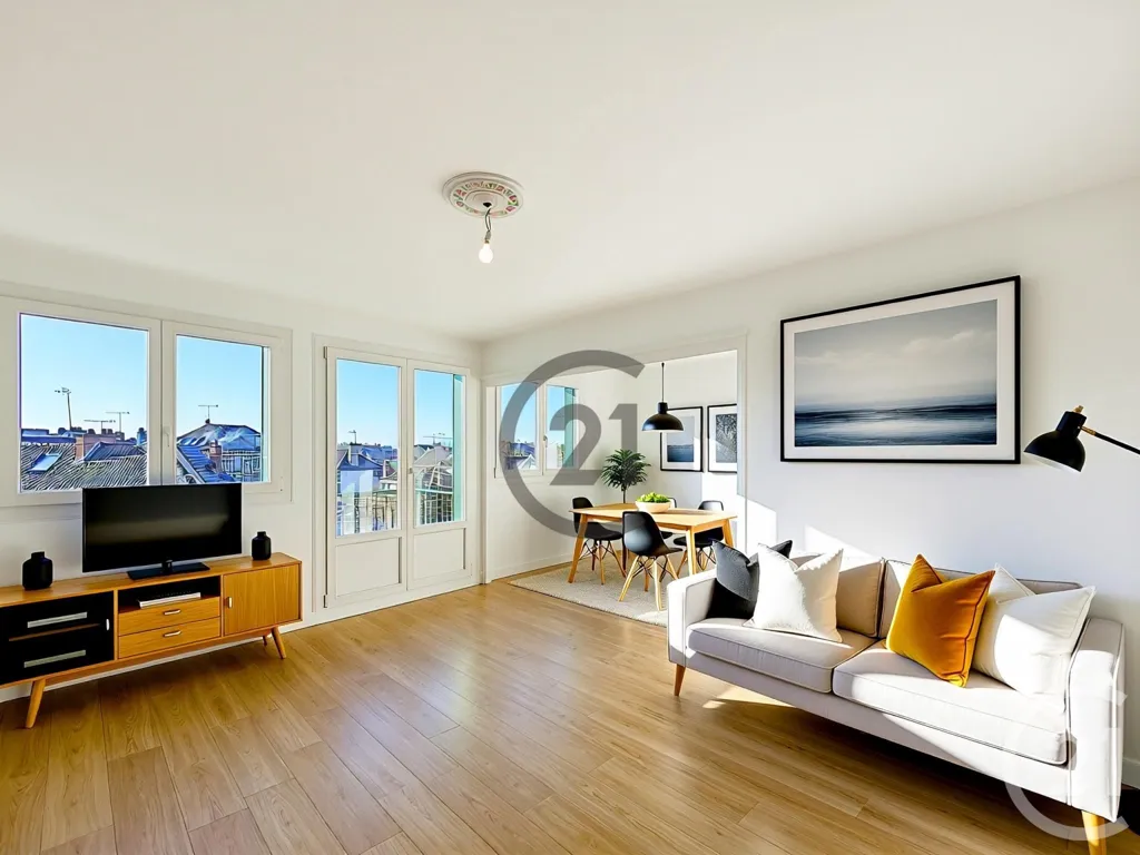 Séjour - Appartement avec balcon à Sainte Savine