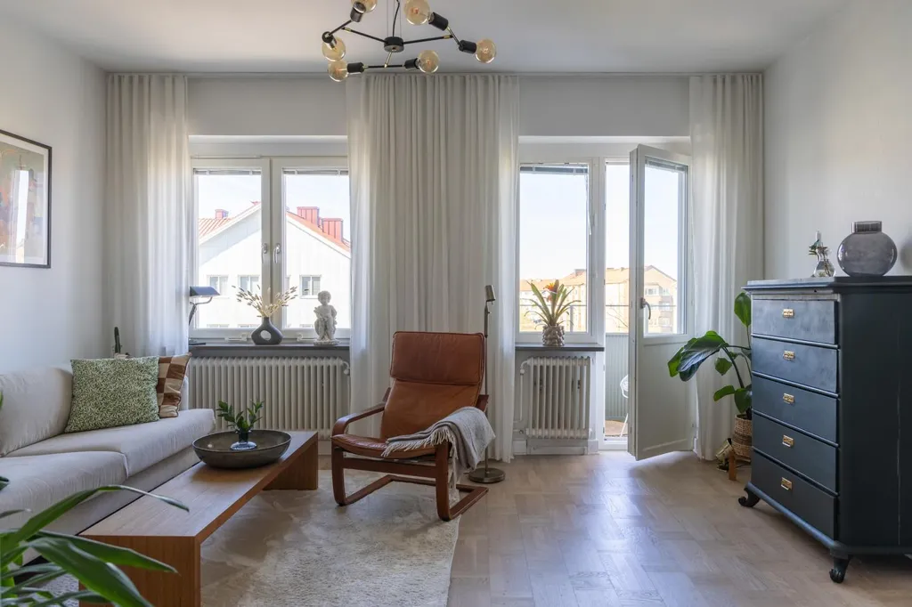 Séjour - Apartment with Balcony in Sorgenfri, Malmö