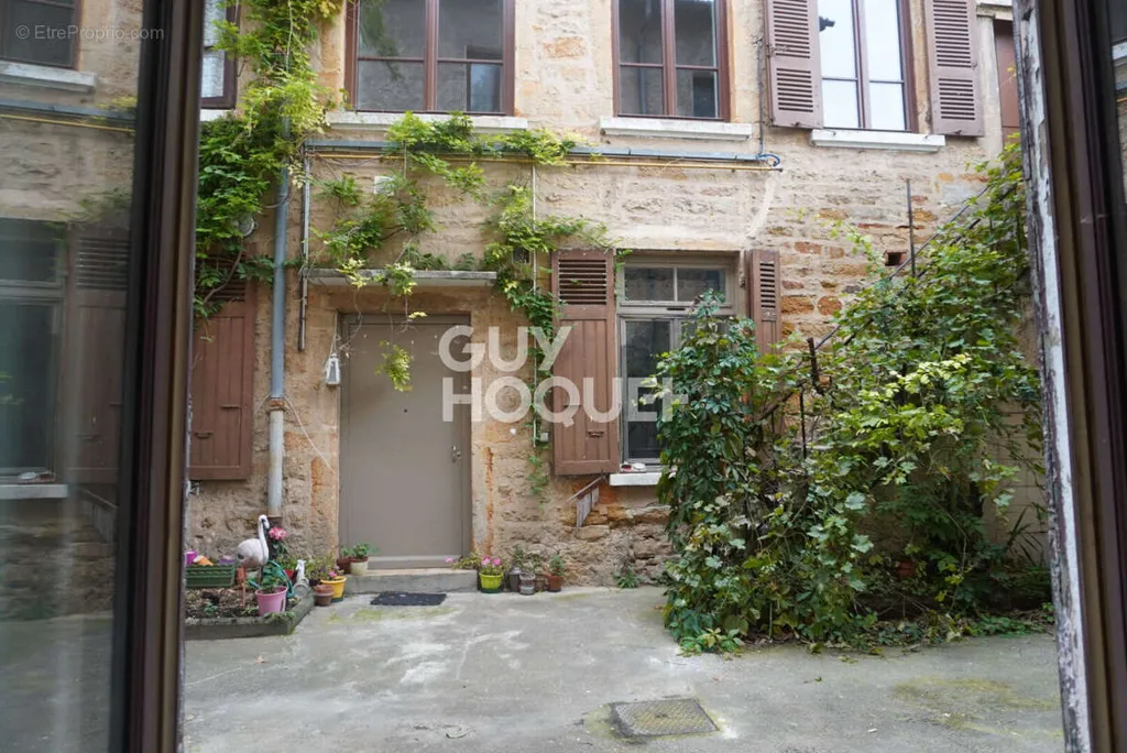 Jardin - Appartement 1 pièces à Lyon-1e