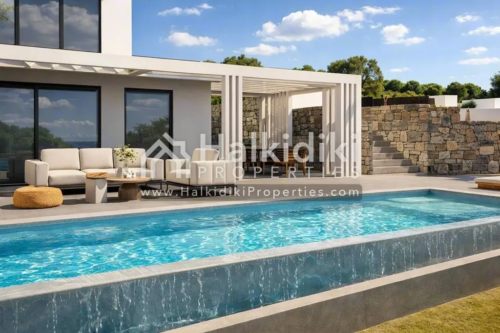 Piscine - Detached House with Sea View in Nea Propontida