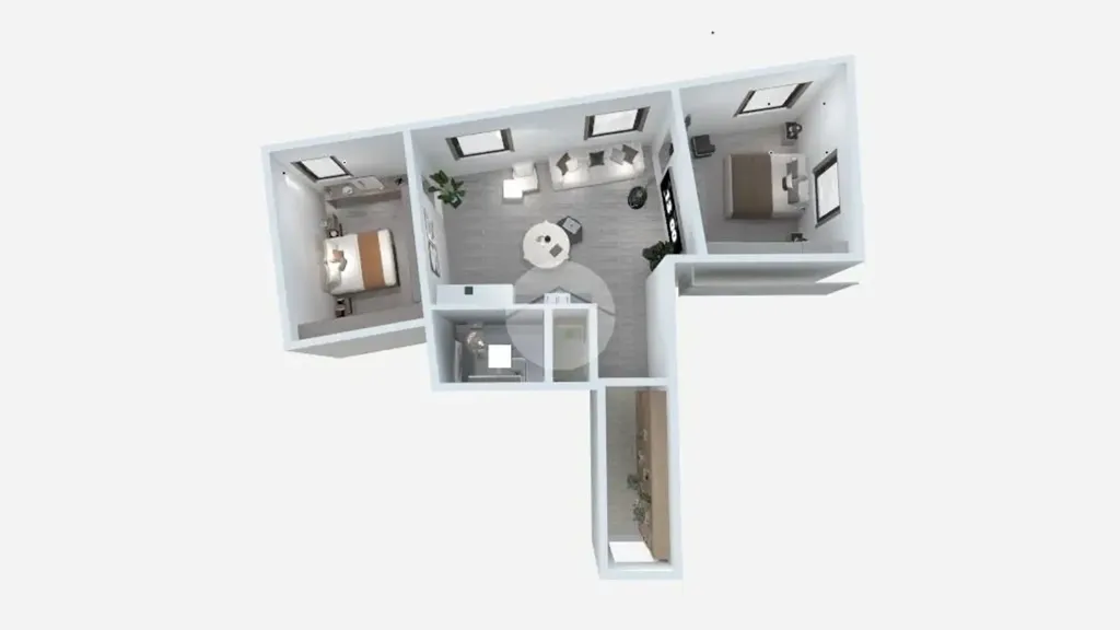Planimetria - Modernised Triplex with Balcony in Milan