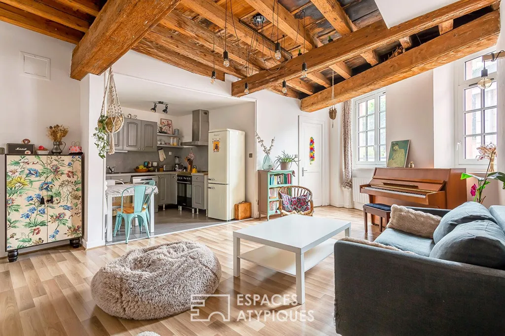 Soggiorno - Charming Flat with River View in Lyon
