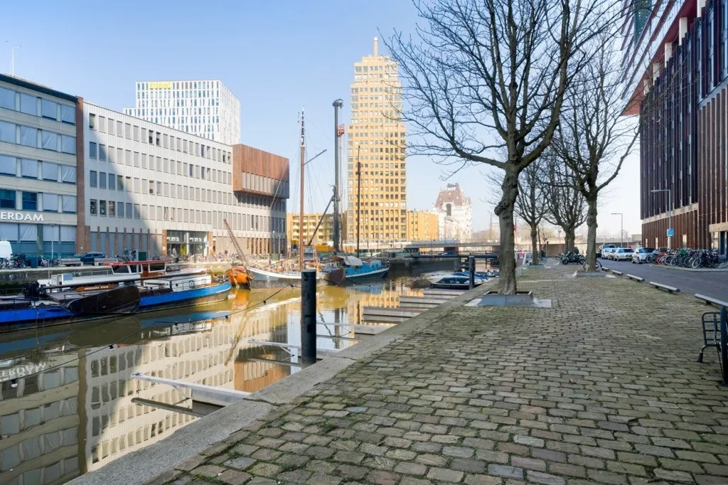 3-Bedroom Gallery Flat with City View in Rotterdam