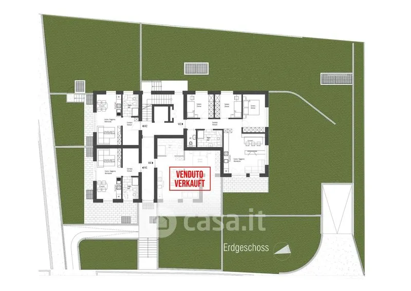 Plan - Modern Studio with Mountain View in Dobbiaco