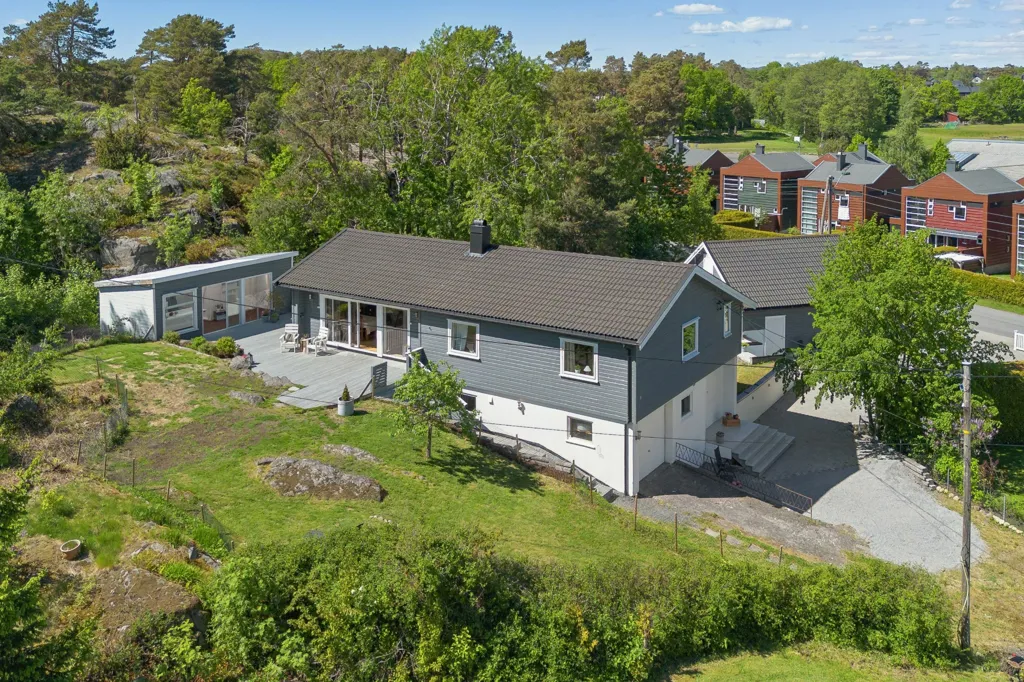 Õhuvaade - Detached House with Sea View in Larvik