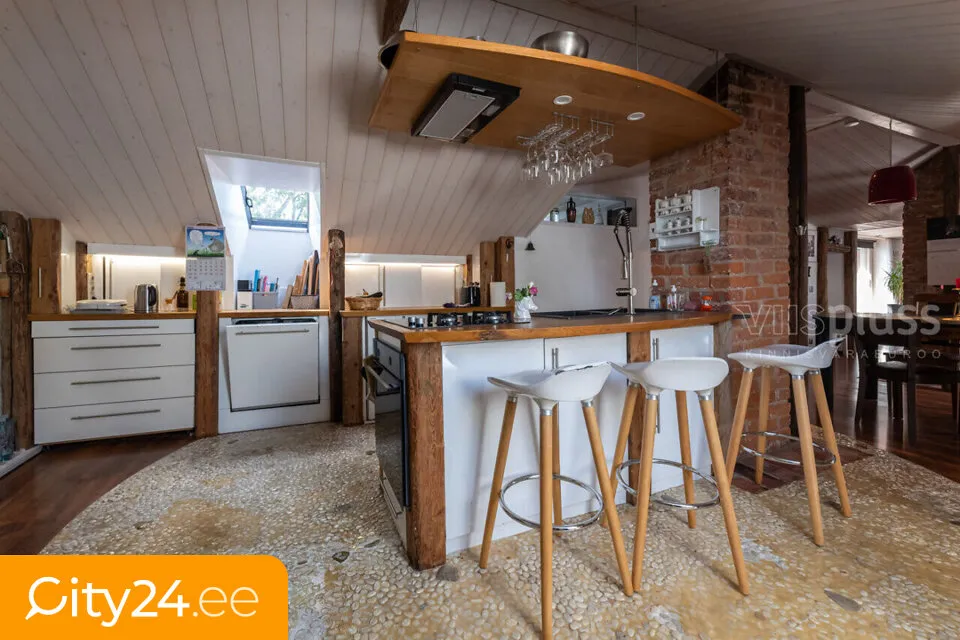 Cuisine - Attic Flat with Terrace in Tartu Centre
