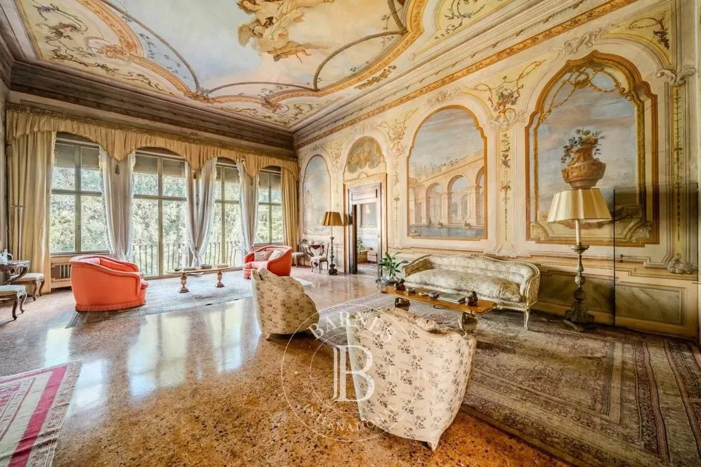 Séjour - Historic Villa with Courtyard in Padua