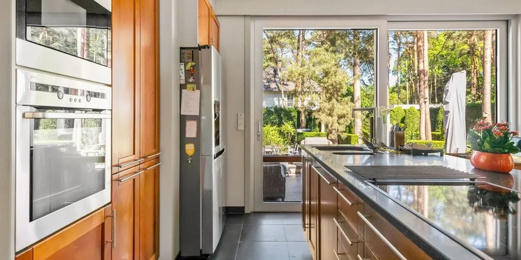 Cuisine - Bungalow avec Jardin dans la Berkenlaan à Waasmunster