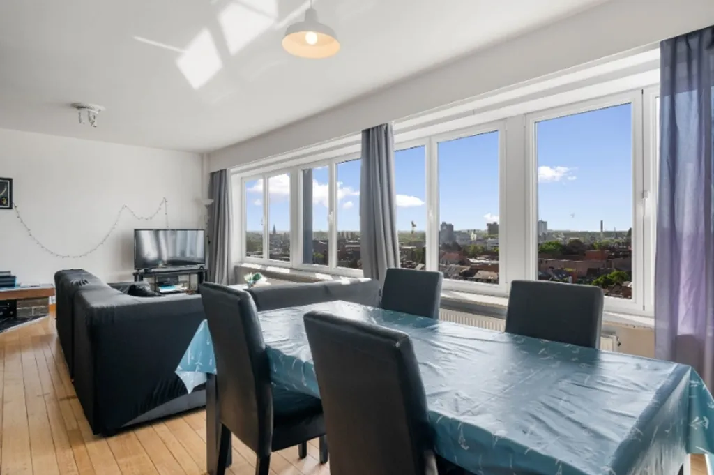 Dining Room - Spacious Apartment with City View in Aalst