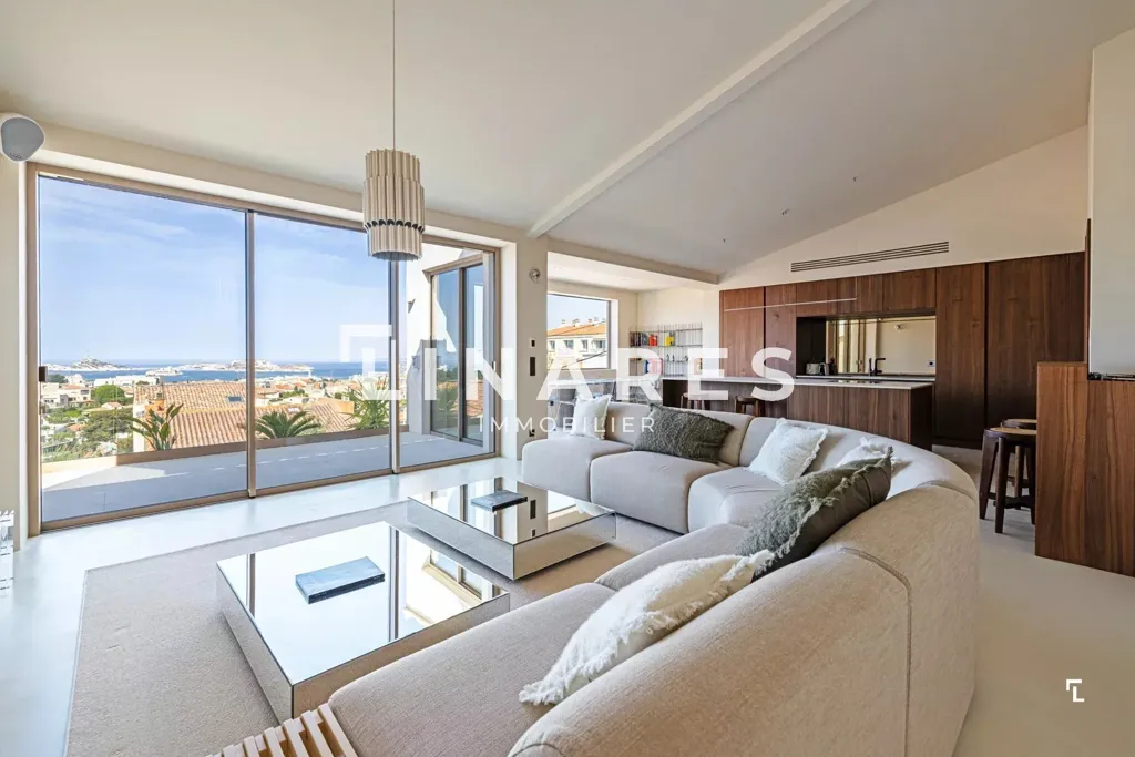 Séjour - Villa avec Vue Mer à Marseille 7ème