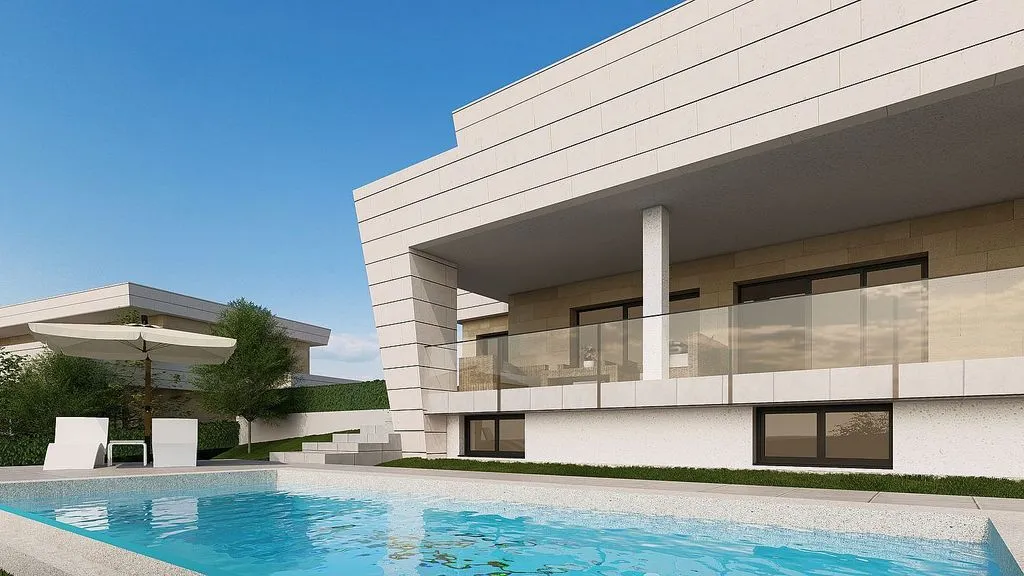 Pool - Chalet with Pool and Terrace in Las Rozas
