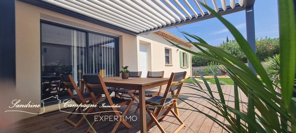 Terrasse - Villa T4 avec Piscine à Sablet