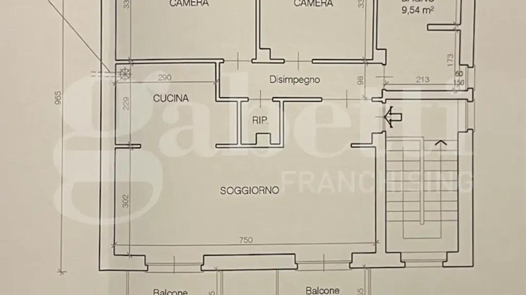 Plan - Rustic Bungalow with Balconies in Collegno