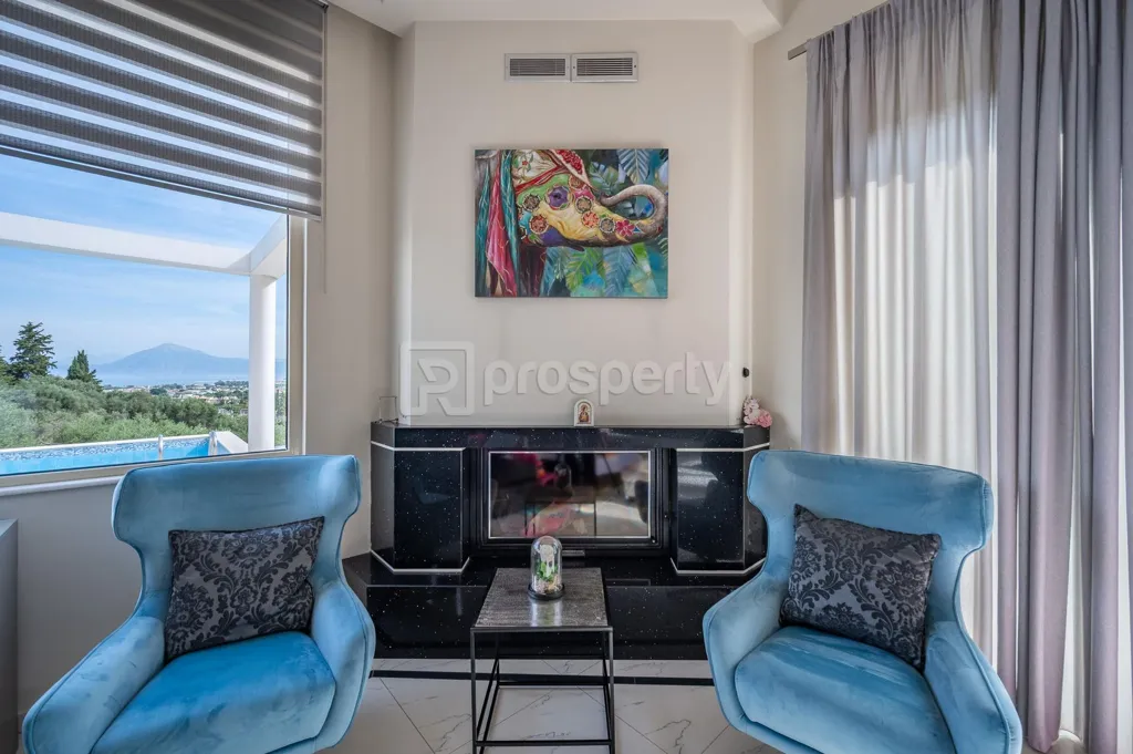 Séjour - Luxury Villa with Sea View in Paralia