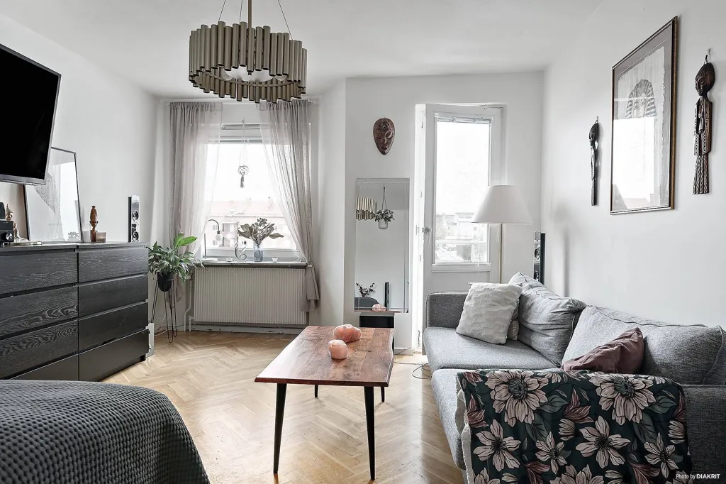 Séjour - 1st Floor Apartment with Balcony in Sjöbo