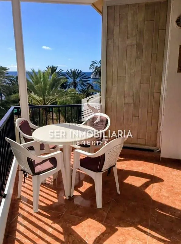 Terrasse - Studio with Sea View and Pool in Los Cristianos