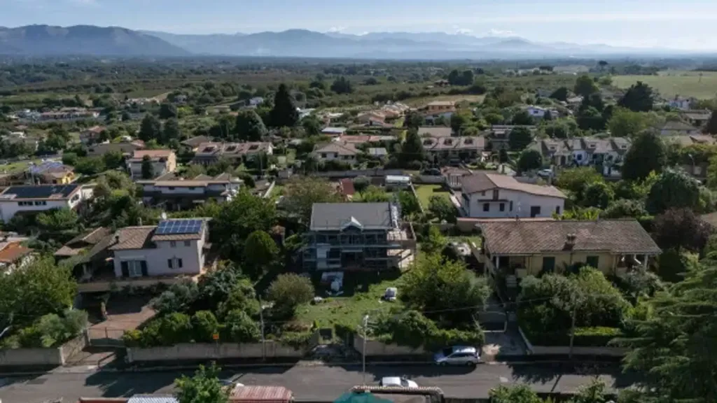 Vue aérienne - New Villa with Garden in Labico