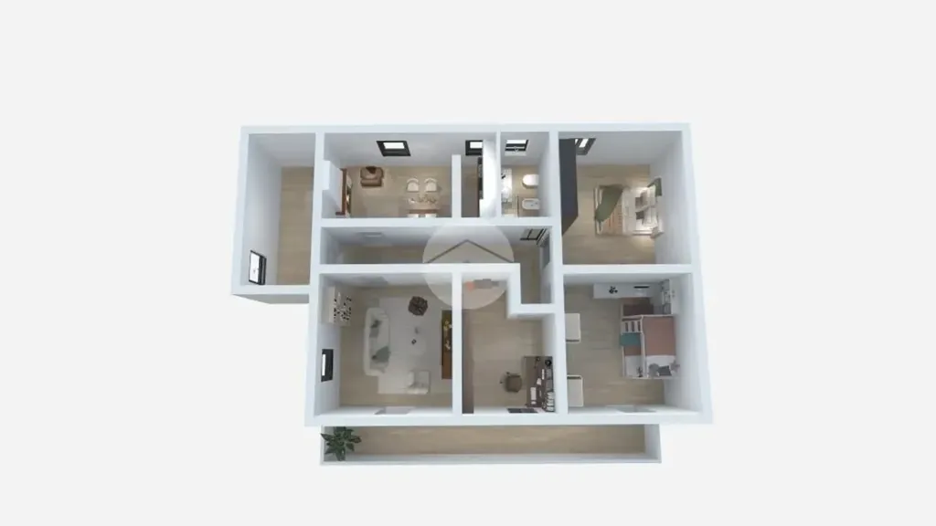 Planimetria - Independent House with Garden in Spoltore