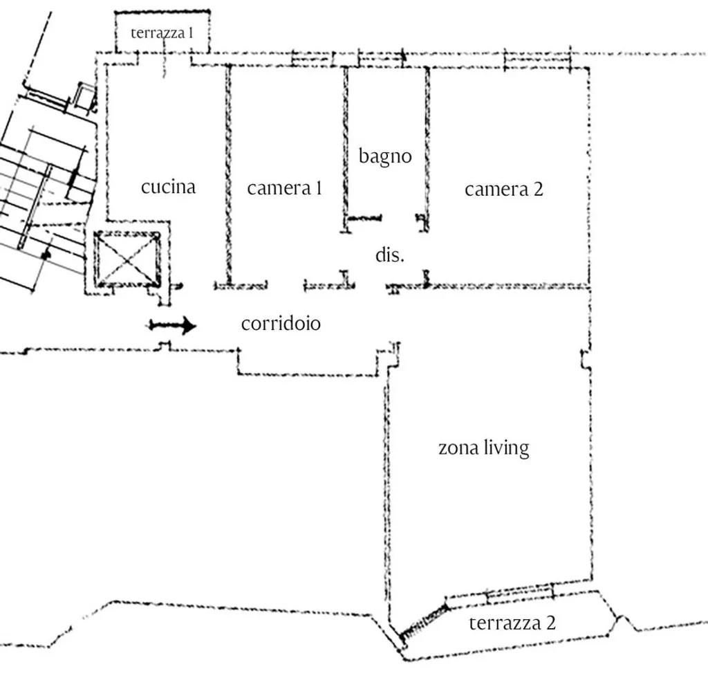 Planimetria - Luxury Flat with River View in Treviso