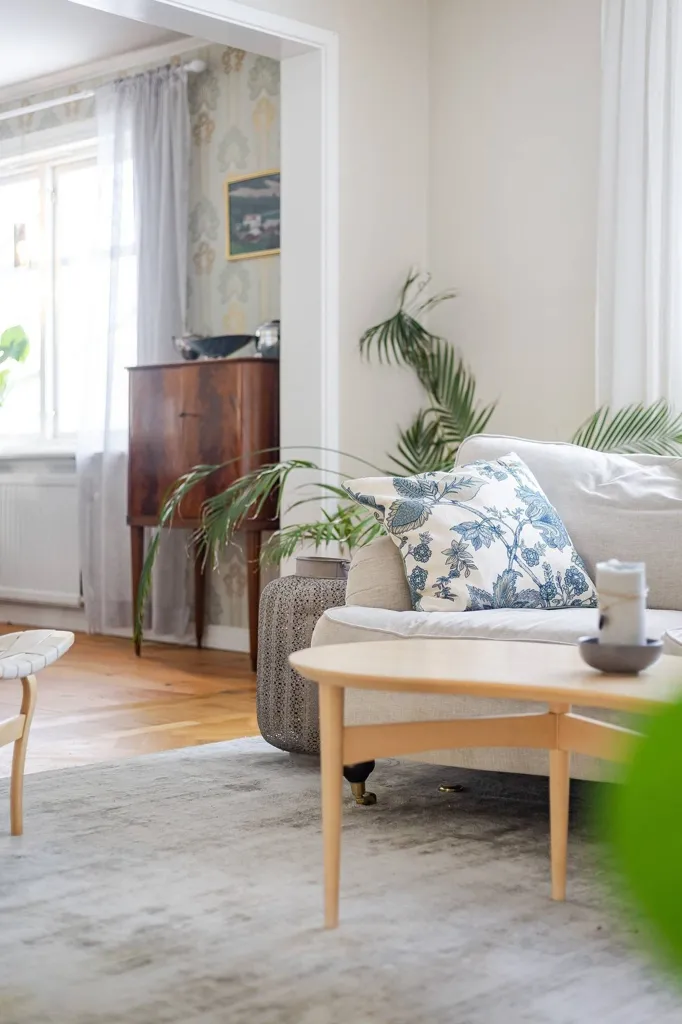 Living Room - Well-Maintained Farmhouse with Stables in Västernorrland