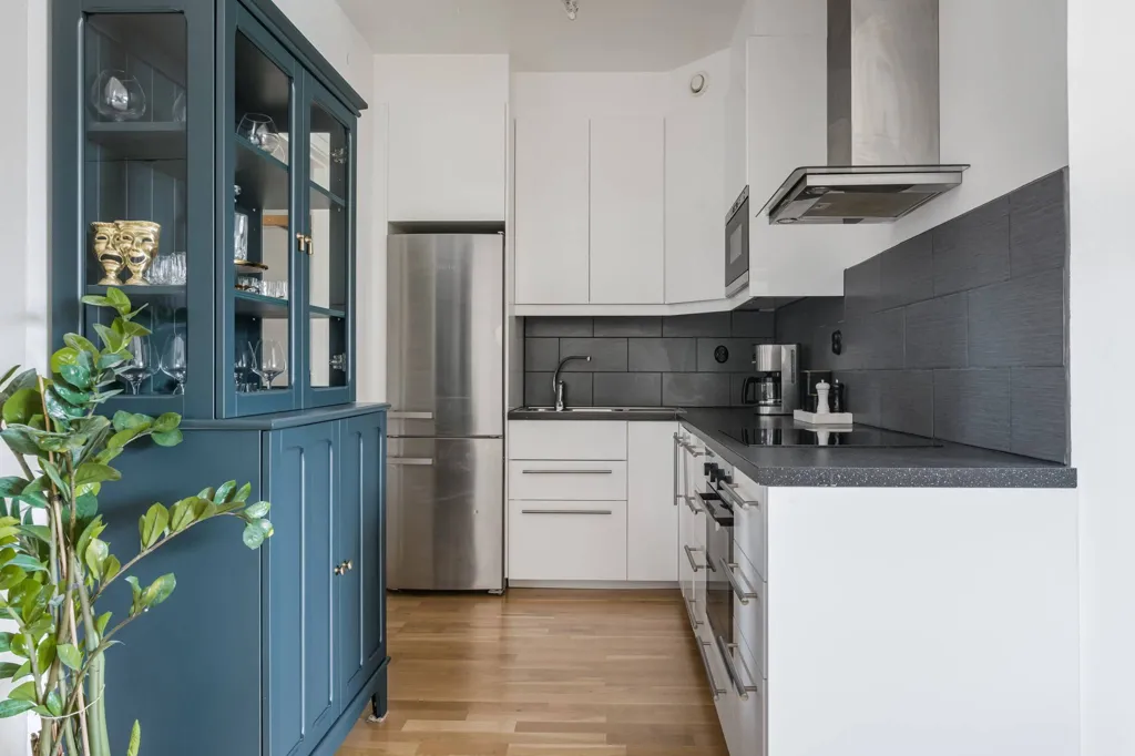 Kitchen - Renovated Apartment with Balcony in Örebro