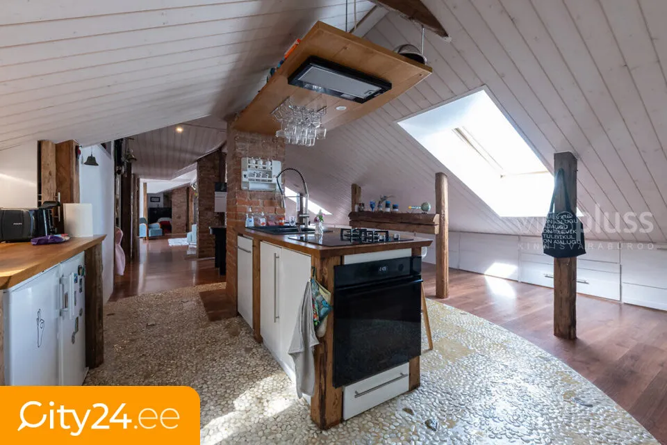 Cuisine - Attic Flat with Terrace in Tartu Centre