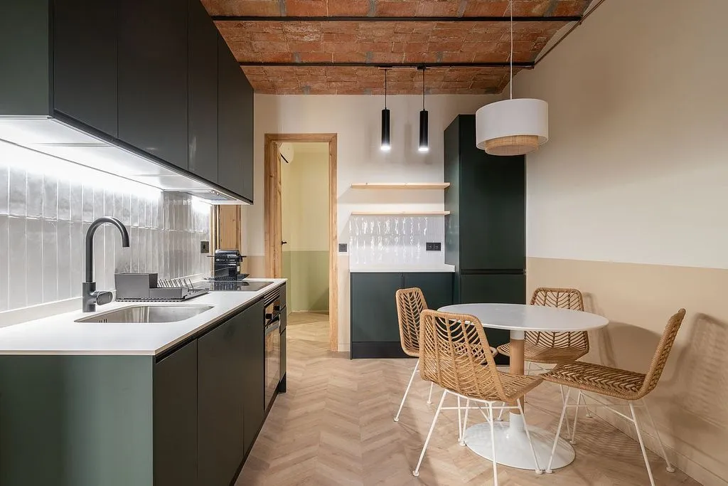 Köök - Modern Flat with Terrace in El Poble Sec