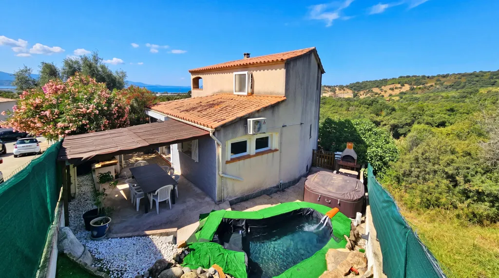 Vista aerea - Duplex Villa with Sea View near Ajaccio