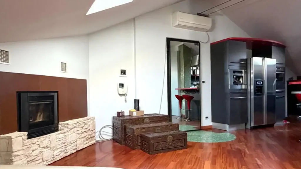 Séjour - Mansard Apartment with Balcony in Grugliasco